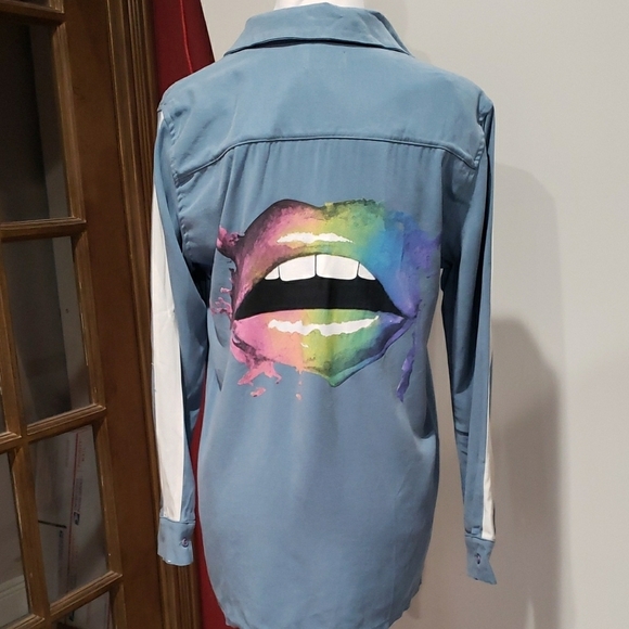 Lauren MoshI Samara Button Up SZ S NWOT - Picture 3 of 13